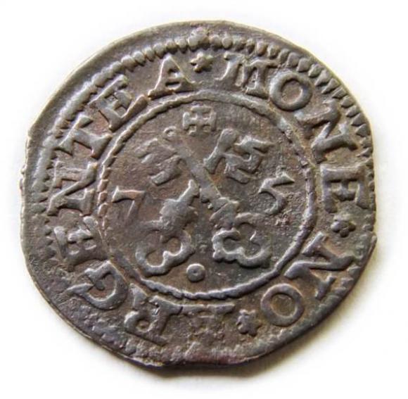 Szeląg 1575 Wolne Miasto Ryga (2)