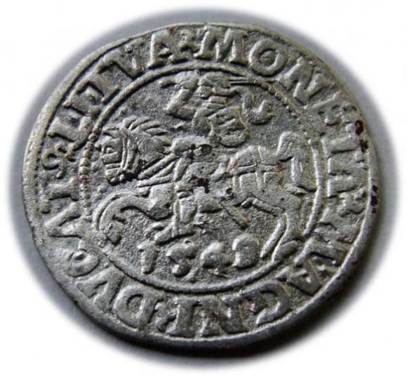 Półgrosz 1549 Zygmunt II August Wilno (1)