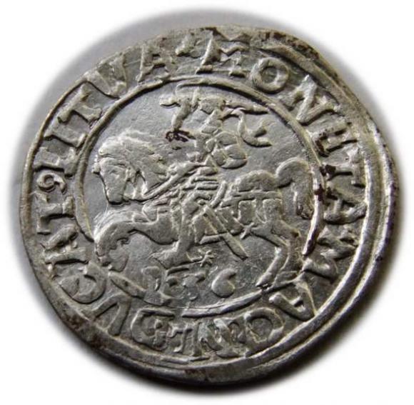 Półgrosz 1556 Zygmunt II August Wilno (1)