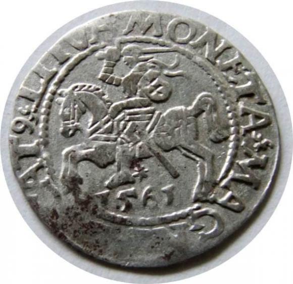 Półgrosz 1561 Zygmunt II August Wilno (1)