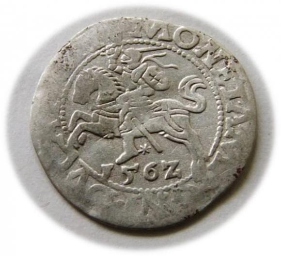 Półgrosz 1562 Zygmunt II August Wilno (1)
