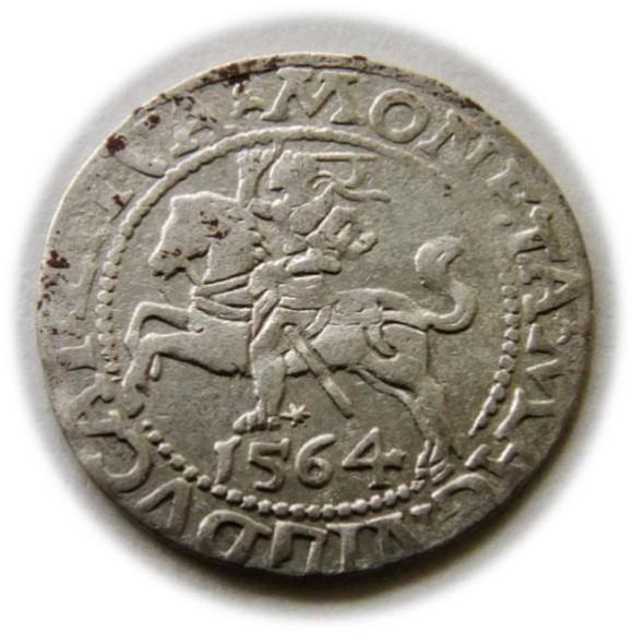 Półgrosz 1564 Zygmunt II August Wilno (1)