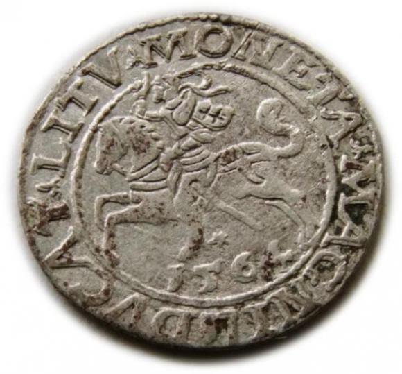 Półgrosz 1564 Zygmunt II August Wilno (1)