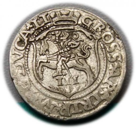 Trojak 1562 Zygmunt II August Wilno (2)