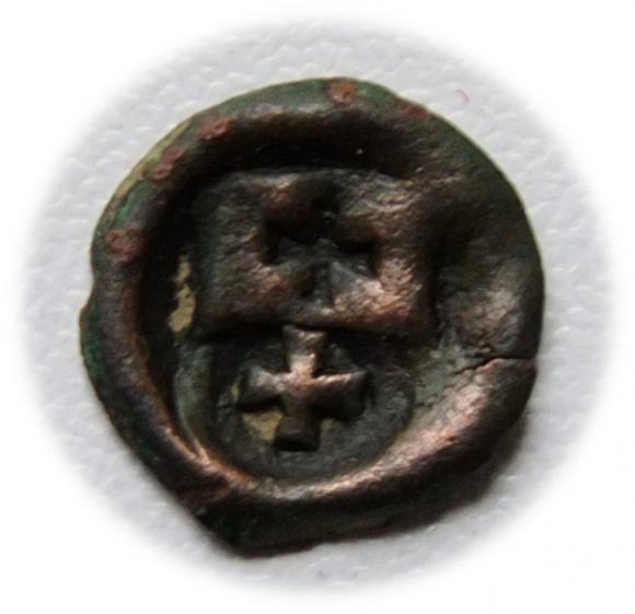 Brakteat Kazimierz Jagiellończyk Elbląg (1)