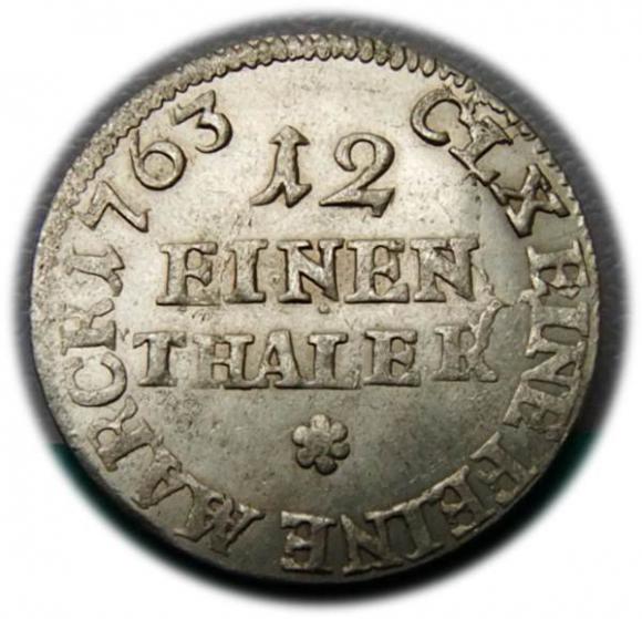 1/12 thaler 1763 Augustus III Leipzig (2)