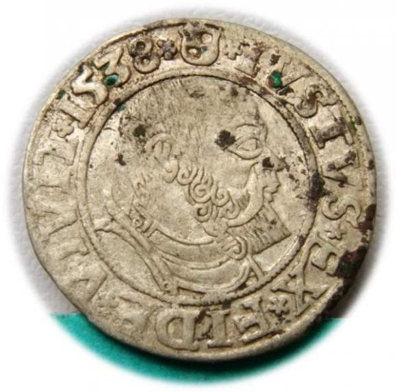 Grosz 1538 Albrecht Hohenzollern Księstwo Pruskie Królewiec (1)