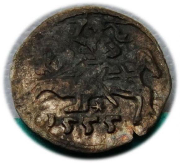 Denar 1555 Zygmunt II August Wilno (1)