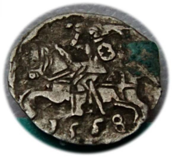 Denar 1558 Zygmunt II August Wilno (1)