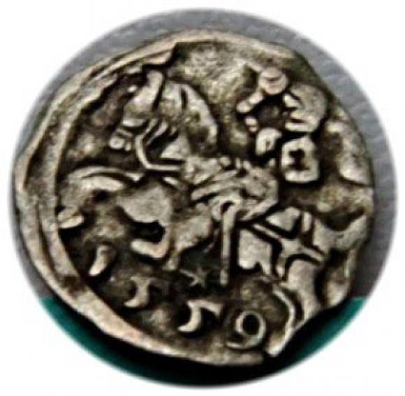 Denar 1559 Zygmunt II August Wilno (1)