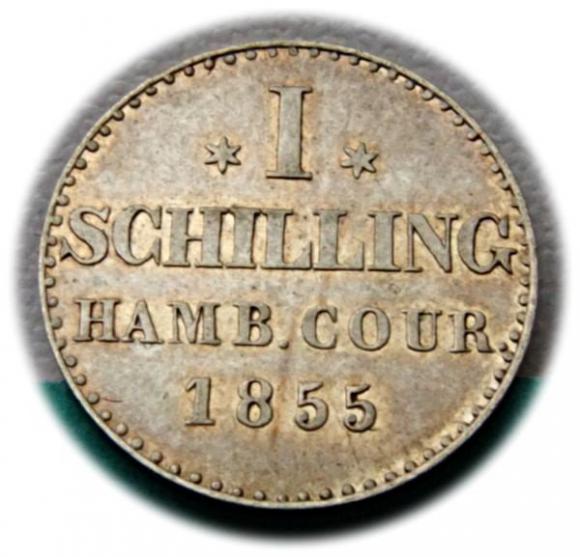 Szyling 1855 Wolne Miasto Hamburg (2)