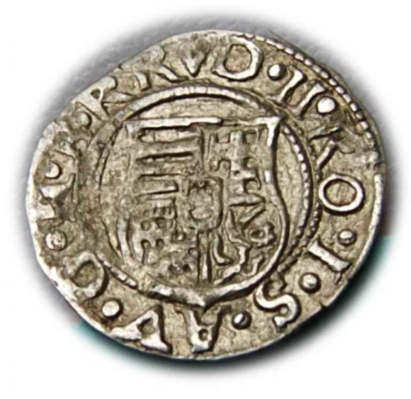 Denar 1580 Rudolf II Habsburg Węgry (2)