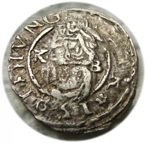 Denar 1581 Rudolf II Hungary (1)