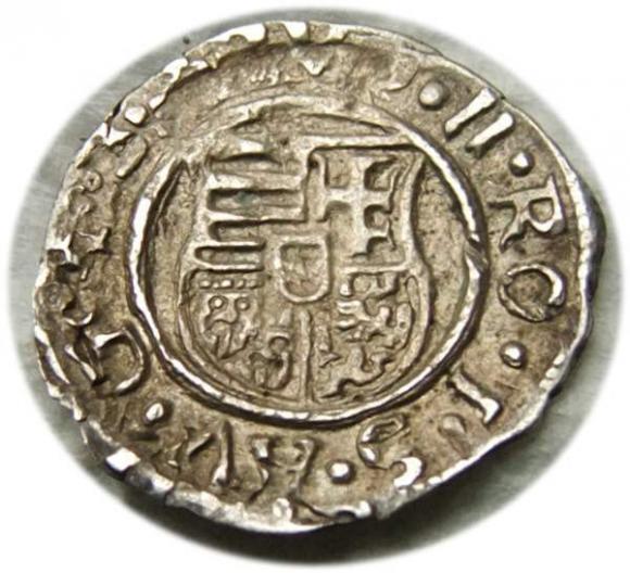Denar 1581 Rudolf II Hungary (2)