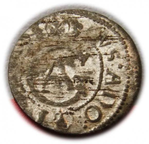 Szeląg 1631 Gustaw Adolf Elbląg (1)