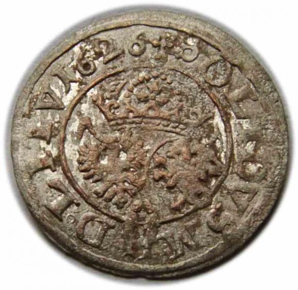 Szeląg 1626 Zygmunt III Waza Wilno (2)