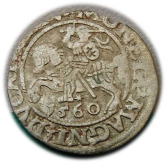 Półgrosz 1560 Zygmunt II August Wilno (1)