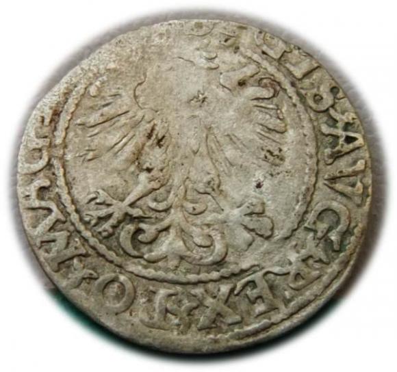 Półgrosz 1560 Zygmunt II August Wilno (2)