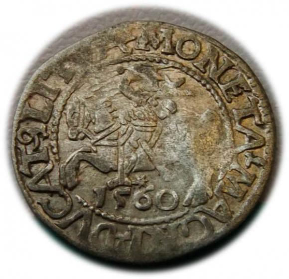 Półgrosz 1560 Zygmunt II August Wilno (1)