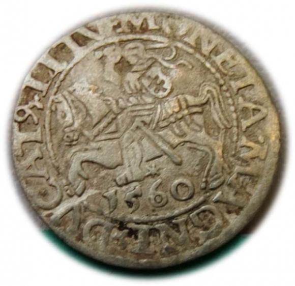 Półgrosz 1560 Zygmunt II August Wilno (1)