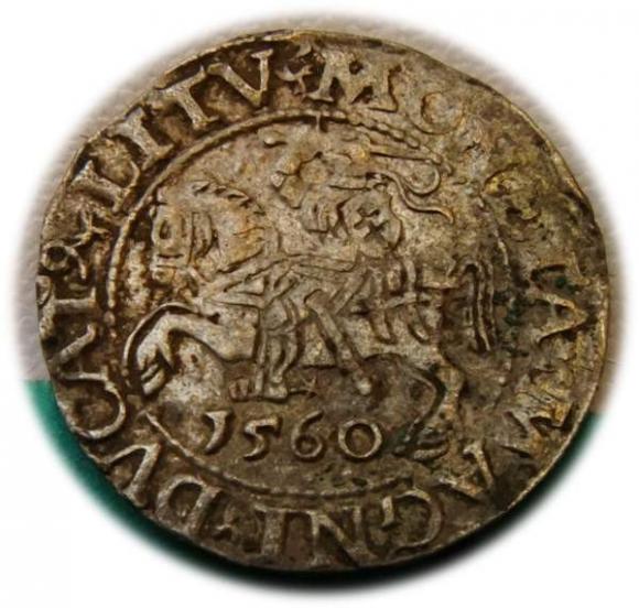 Półgrosz 1560 Zygmunt II August Wilno (1)