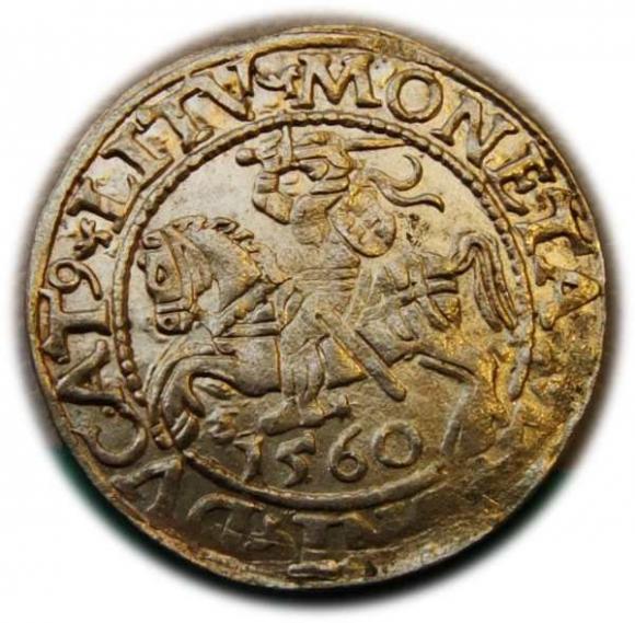 Półgrosz 1560 Zygmunt II August Wilno (1)