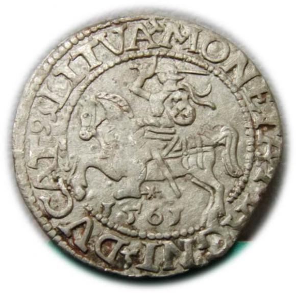 Półgrosz 1561 Zygmunt II August Wilno (1)