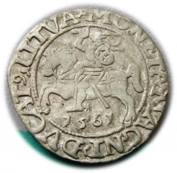 Półgrosz 1561 Zygmunt II August Wilno (1)