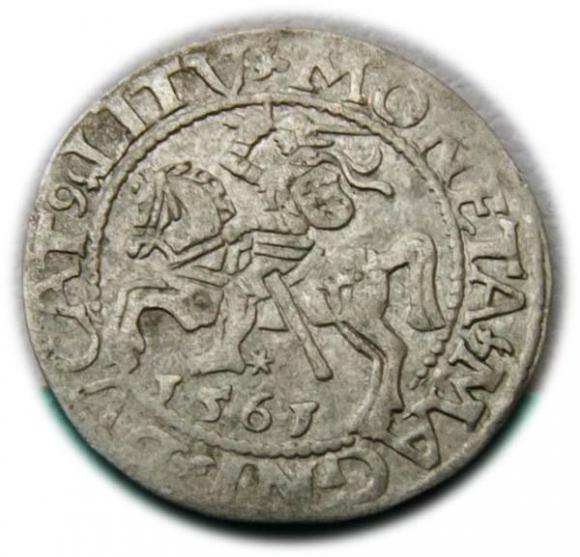 Półgrosz 1561 Zygmunt II August Wilno (1)