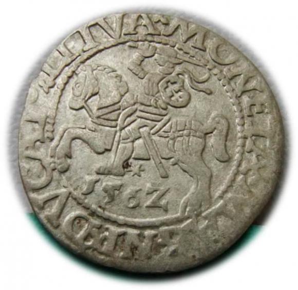 Półgrosz 1562 Zygmunt II August Wilno (1)