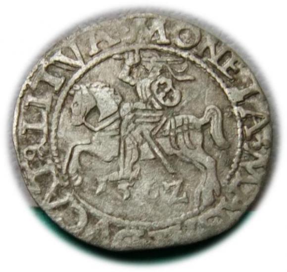 Półgrosz 1562 Zygmunt II August Wilno (1)