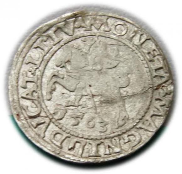 Półgrosz 1563 Zygmunt II August Wilno (1)