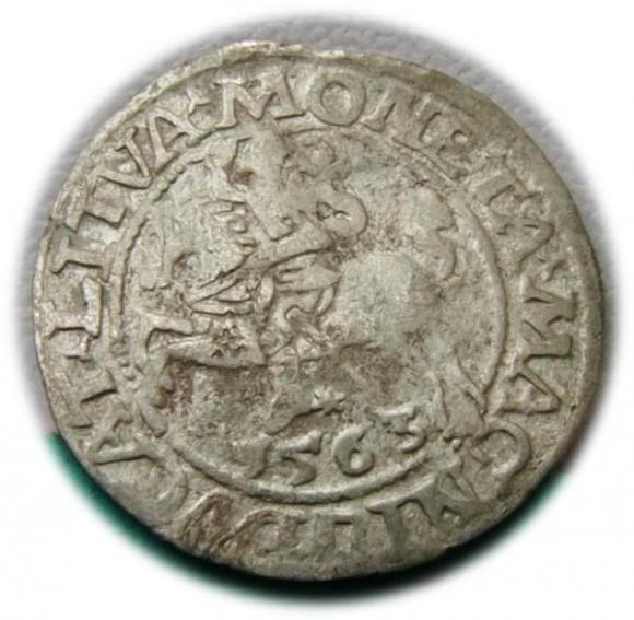 Półgrosz 1563 Zygmunt II August Wilno (1)