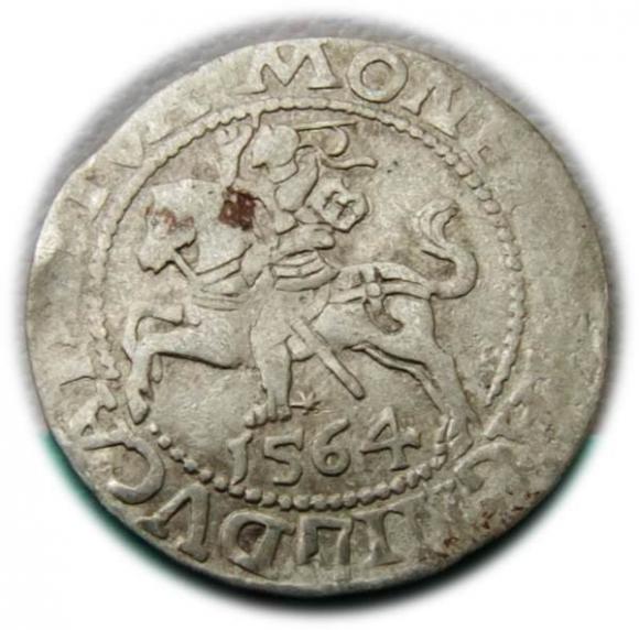 Półgrosz 1564 Zygmunt II August Wilno (1)