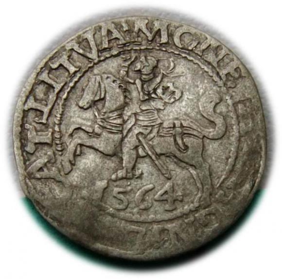 Półgrosz 1564 Zygmunt II August Wilno (1)