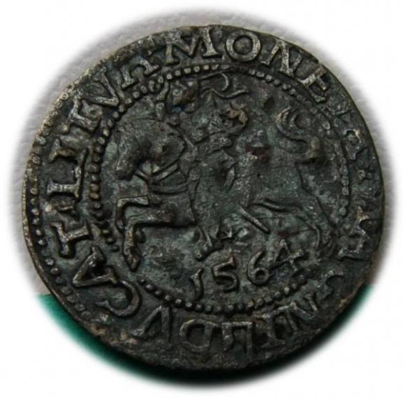 Półgrosz 1564 Zygmunt II August Wilno (1)