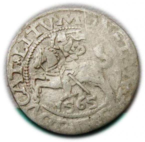 Półgrosz 1565 Zygmunt II August Wilno (1)