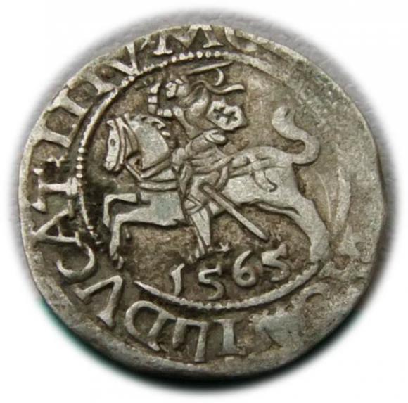 Półgrosz 1565 Zygmunt II August Wilno (1)
