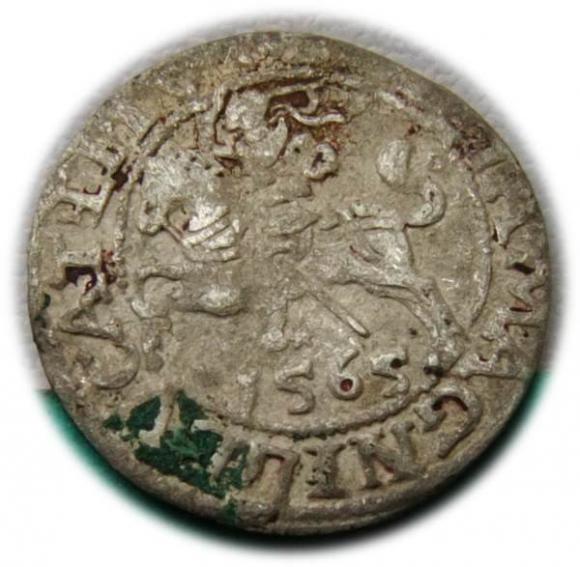 Półgrosz 1565 Zygmunt II August Wilno (1)