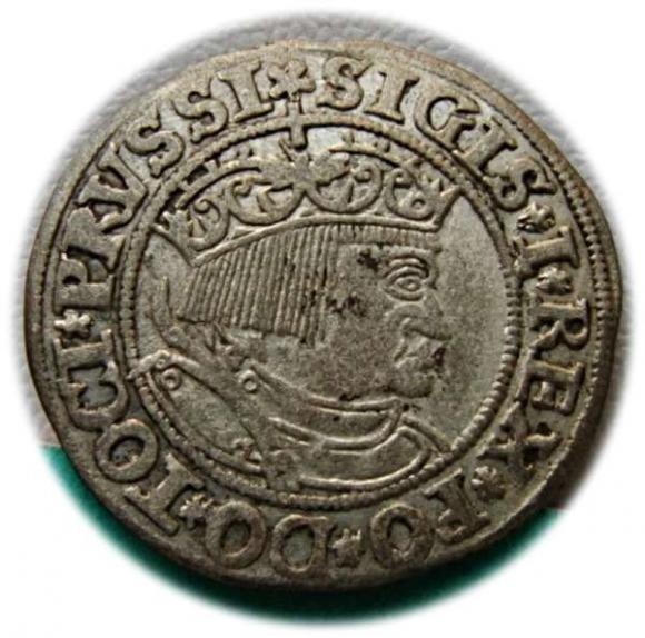 Grosz pruski 1532 Zygmunt I Stary Księstwo Pruskie Toruń (1)