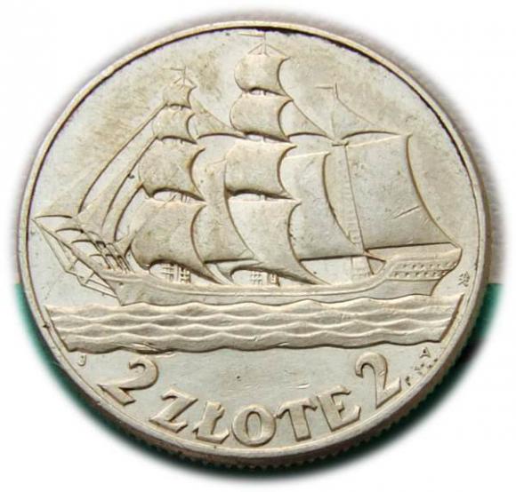 2 złote 1936 Żaglowiec Warszawa (1)