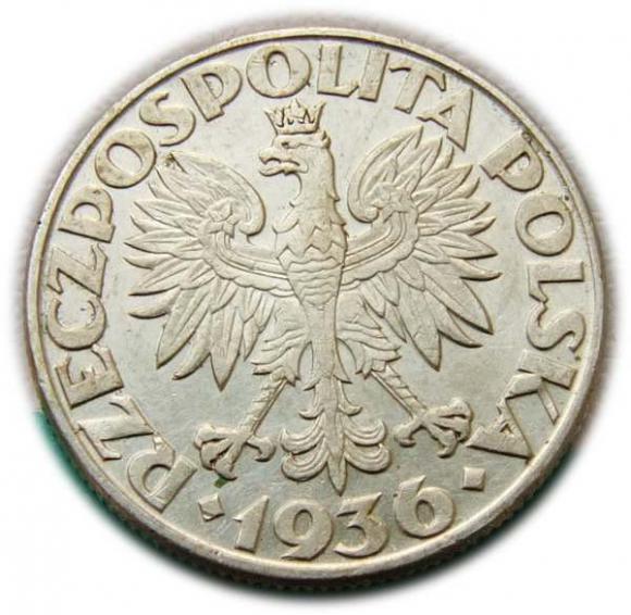 2 złote 1936 Żaglowiec Warszawa (2)