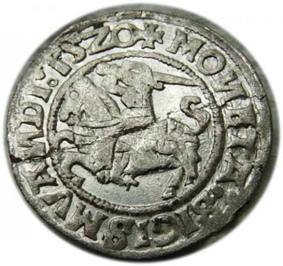 Półgrosz 1520 Zygmunt I Stary Wilno (1)