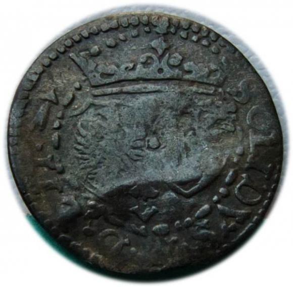 szeląg 1617 Zygmunt III Waza Wilno (2)