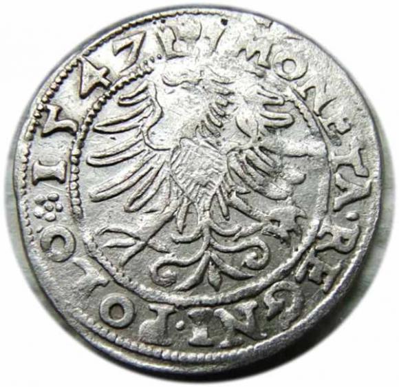 Grosz 1547 Zygmunt I Stary Kraków (2)