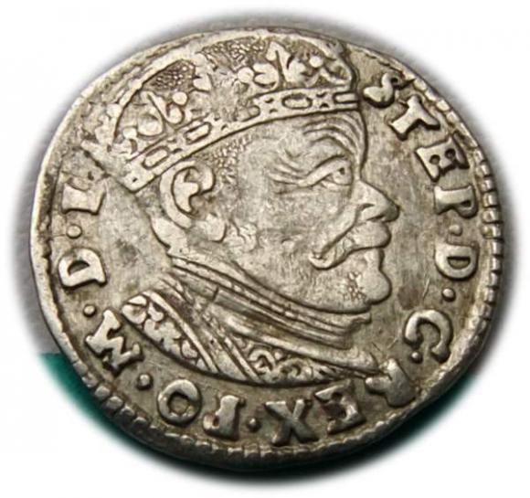 3 groschen 1584 Stephen Bathory Vilnius (1)