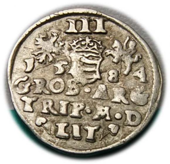 3 groschen 1584 Stephen Bathory Vilnius (2)
