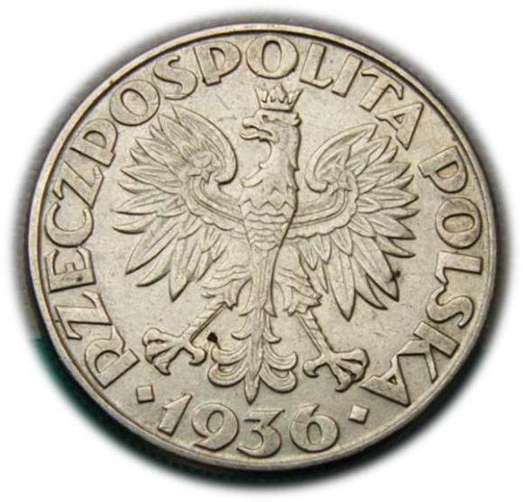 2 złote 1936 Żaglowiec, Warszawa (2)