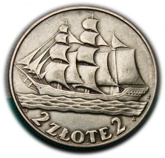2 złote 1936 Żaglowiec, Warszawa (1)