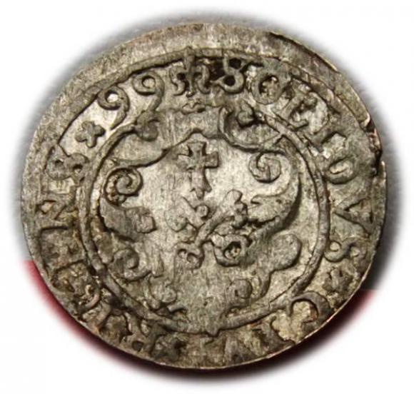 Szeląg 1599 Zygmunt III Waza Ryga (2)
